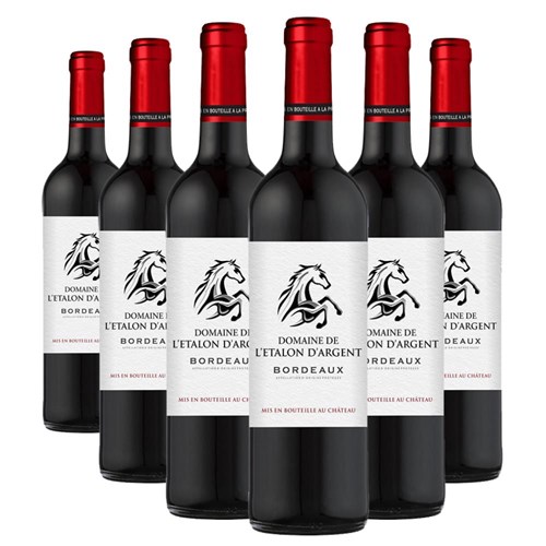Case of 6 Domaine de L'Etalon d'Argent Bordeaux 75cl